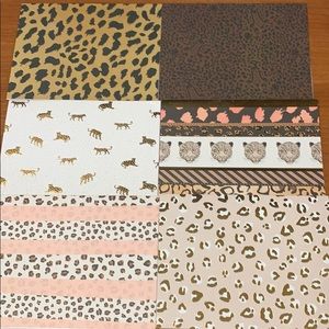 6 Pack of Cheetah Print Thank You Cards